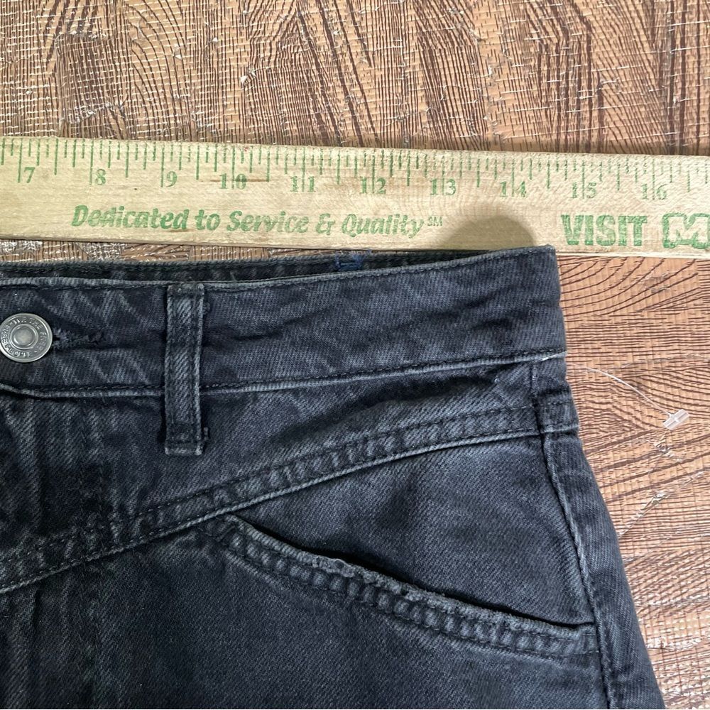 FREE PEOPLE WE THE FREE COME AS YOU ARE DENIM MAXI SKIRT - BLACK 2 - Picture 7 of 12